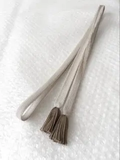 d21 美品 夏用 撚り房 日本製 高級 正絹 手組み 帯締め