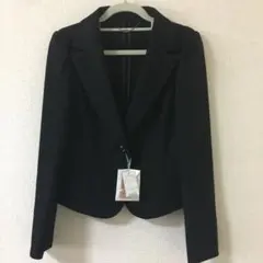 ★タイムセール【新品】エフデ　テーラードジャケット（プラック無地）