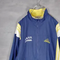 アディダス　ジャージ　ナイロン　トラックジャケット　古着　S