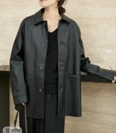 Leather Like Car コート　36サイズ　plage タグあり