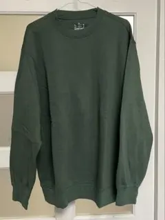無印 スウェットXL メンズ ダークグリーン
