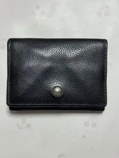コーチ 三つ折り財布 ブラック レザー ウォレット トライフォールド