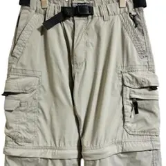 2way コンバーチブルパンツ カーゴ ショーツ ベージュ 34×30