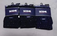SCENE トランクス L ネイビー ブラック 3枚セット 新品未使用