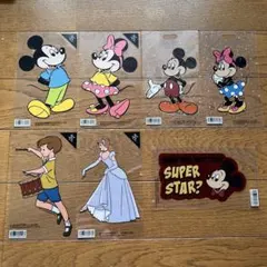 ディズニー　ステッカー　シール　ミッキー　ミニー　シンデレラ　7枚