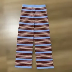 House of Lili ボーダーリブパンツ110