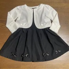 フォーマルワンピース＆カーディガンセット 95cm 美品