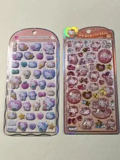 ハローキティ うるちゅるポップシール コットンパフィ サンリオベビー　2点