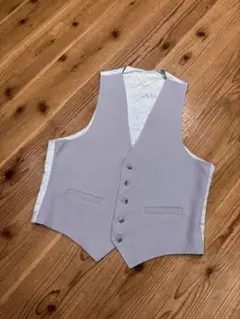 アメリカ古着　春色ベスト水色ベスト春のお出かけ入学式入園式フォーマル