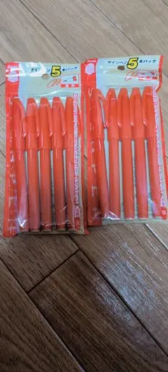 サインペン赤　5本入り×2セット　Pentel