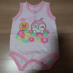 未使用品　アンパンマン　ドキンちゃん　ノースリーブロンパース　80cmのサムネイル