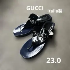 Gucci Horsebit Leather ThongSandal Mulesのサムネイル