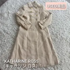 KATHARINE ROSS ベージュ ダブルブレストコート