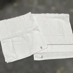 今治　ホワイト コットン フェイスタオル 2枚セット