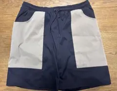 CRONOS ショートパンツ ブラック×グレージュ XL