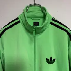 【超レア！】90s アディダス トラックジャケット デカロゴ ゆるダボ 緑