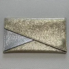 【ESTEE LAUDER】ゴールド＆シルバー ラメ クラッチバッグのサムネイル