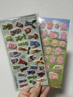 m*様 こびとづかん　ぷっくりシール　2枚セット