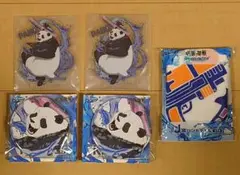 セガラッキーくじ splash battle アクリルスタンド 缶バッジ パンダ