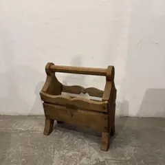 希少 パリ雑貨屋 アンティーク小物入れ マガジンラック 彫刻 透かし