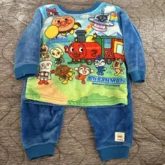 アンパンマン フリース　長袖　長ズボン　パジャマ 上下セット