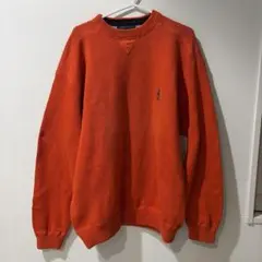 古着90S TOMMY HILFIGER オレンジニット Lサイズ