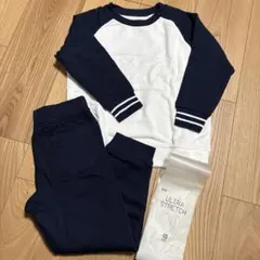 【新品・未使用】ユニクロ　ウルトラストレッチ　スウェットセット　110