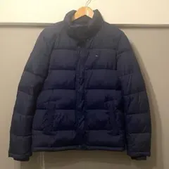 トミーヒルフィガー ダウンジャケット ネイビー キルティング S