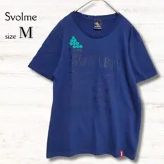 スボルメ SVOLME 半袖Tシャツ ネイビー M ロゴ スポーツ プリント