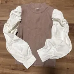 INGNI リブニット パフスリーブ トップス