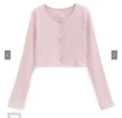 GRL クロップド丈リブカーディガン [dk1367]