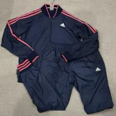 adidas ジャージ上下セット ネイビー/ピンク