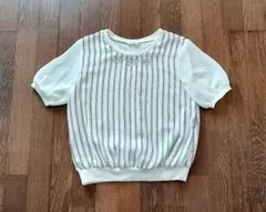 L'espoir ストライプ 半袖トップス