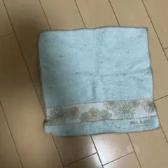 PAUL & JOE水色 花柄 タオルハンカチ 約25cm