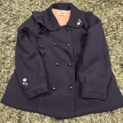 Souris スーリー 内ボア コート 120 ハート ボタン 花 刺繍