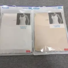 UNIQLO AIRism シームレス タンクトップ 3XL 2色セット