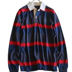 【mont-bell】長袖ポロシャツ　ポリシャツ　緑赤紺★