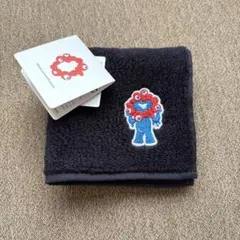 大阪関西万博 ミャクミャク 刺繍 ハンドタオル ブラック