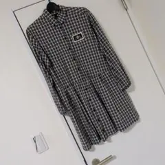 PINK HOUSE チェック柄 長袖ワンピース