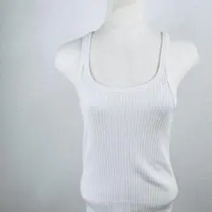 NINE ナイン　タンクトップ　オフホワイト　サイズF　0199