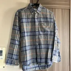 フランネル チェック柄 ボタンダウンシャツ