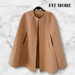 フィットモア　ウールライク　ケープコート　FIT MORE　ポンチョコート