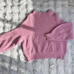 【美品】untitled ピンクニット セーター