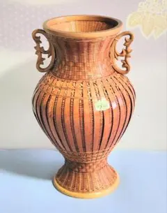 華道具　竹細工　花籠　花入　花生　竹花器　フラワーベース　竹籠　特選　竹工芸品