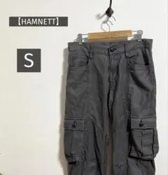 【HAMNETT】ハムネット メンズ カーゴパンツ S ダークグレーのサムネイル