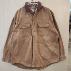 carhartt　カーハート ダック地 ワークシャツ 茶 　XLサイズ