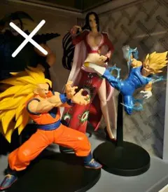 ハンコック　孫悟空 ベジータ3体 フィギュア