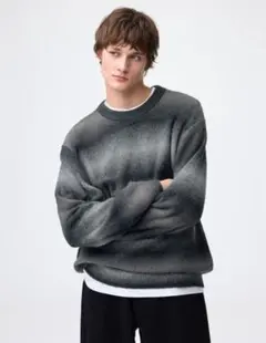 GU パフニットグラデーションプルオーバー