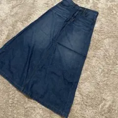 GU ロングスカート 222-272932 濃い青