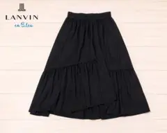 LANVIN フレアスカート　ブラックのサムネイル